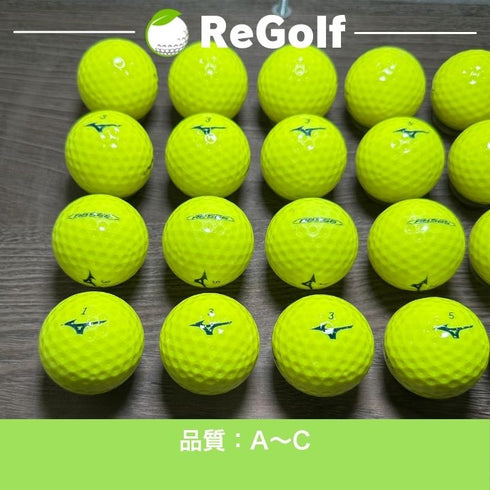 【中古】 ロストボール ミズノ RB566 年式混合 イエロー 20球 ACランク ゴルフボール リゴルフ